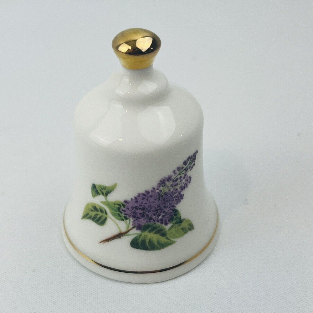 Danbury Mint New‎ Hampshire Purple Lilac Official State Flower Bell Collection